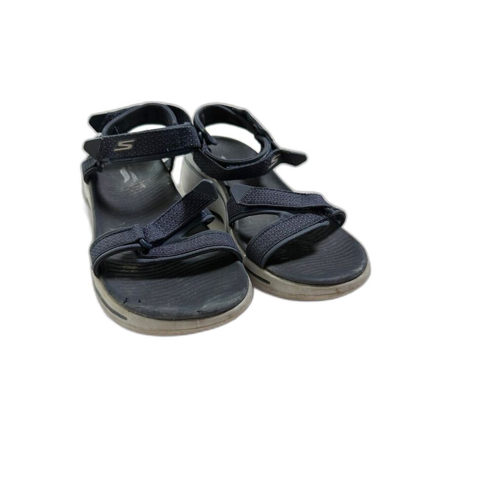 Skechers Arch Fit Blue Adjustable Hook Loop Outdoor Comfort Sport Sandals sz10